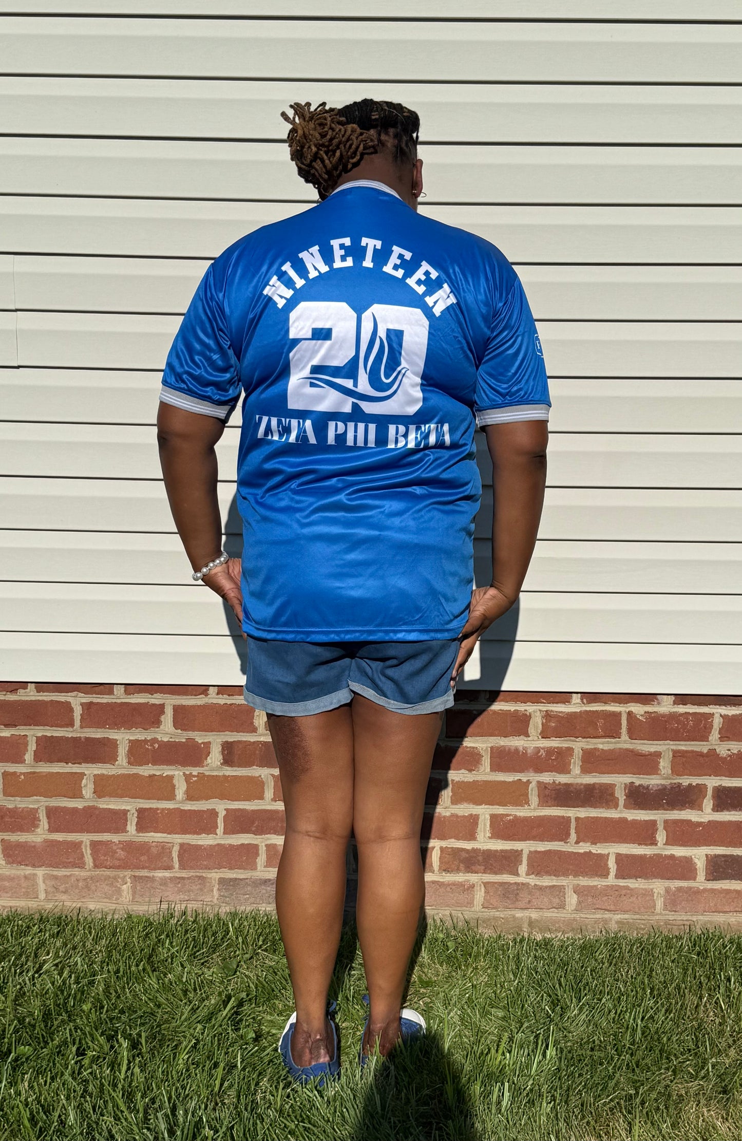 Zeta Phi Beta jersey inspired shirt.