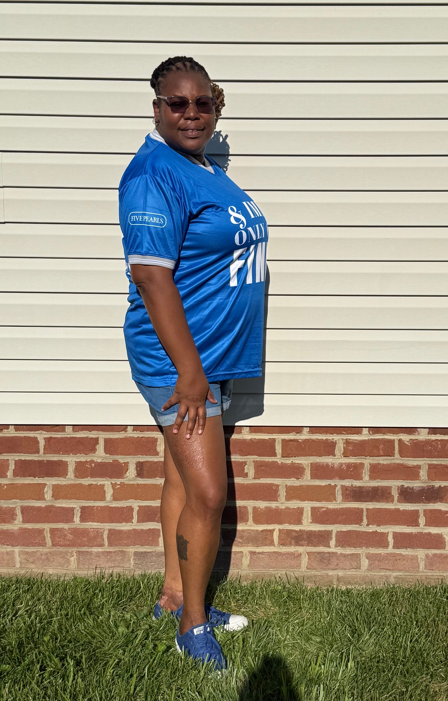 Zeta Phi Beta jersey inspired shirt.