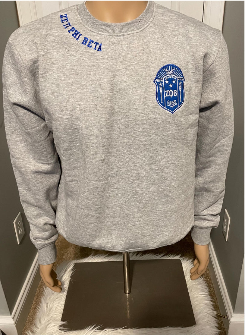 Zeta Phi Beta chenille sweatshirt