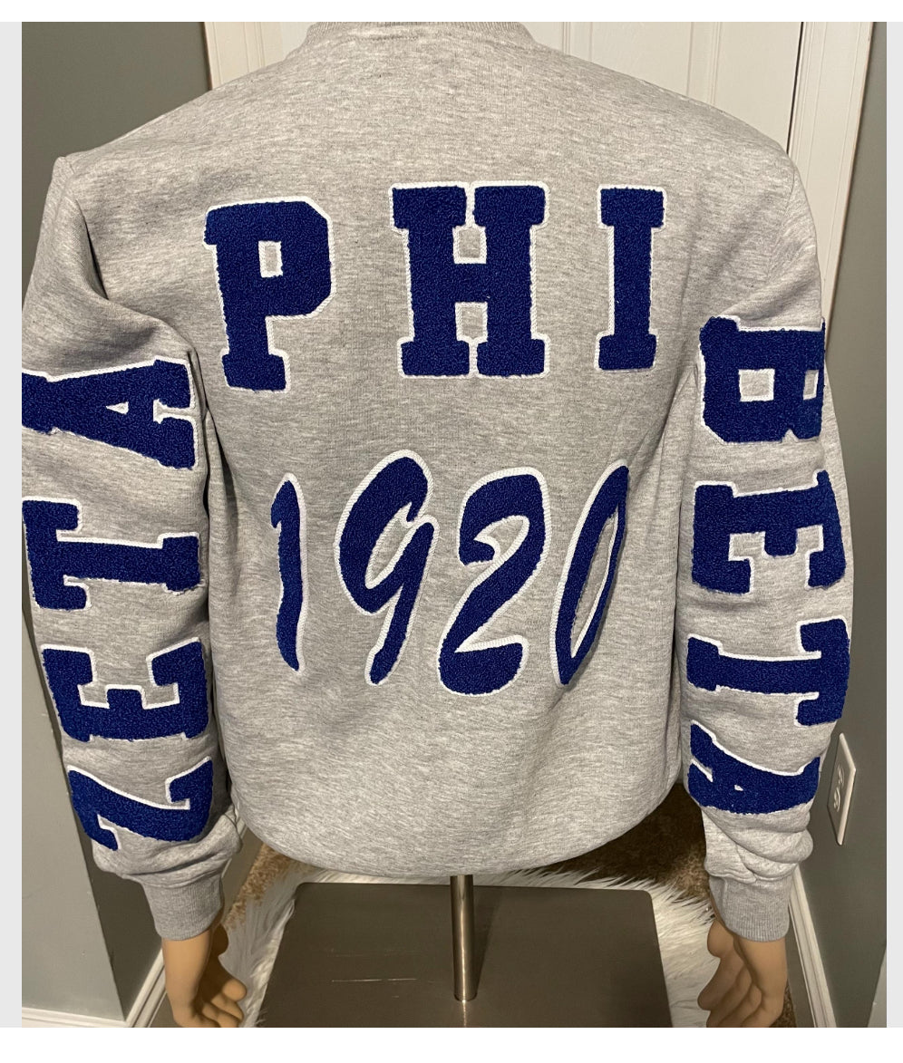 Zeta Phi Beta chenille sweatshirt