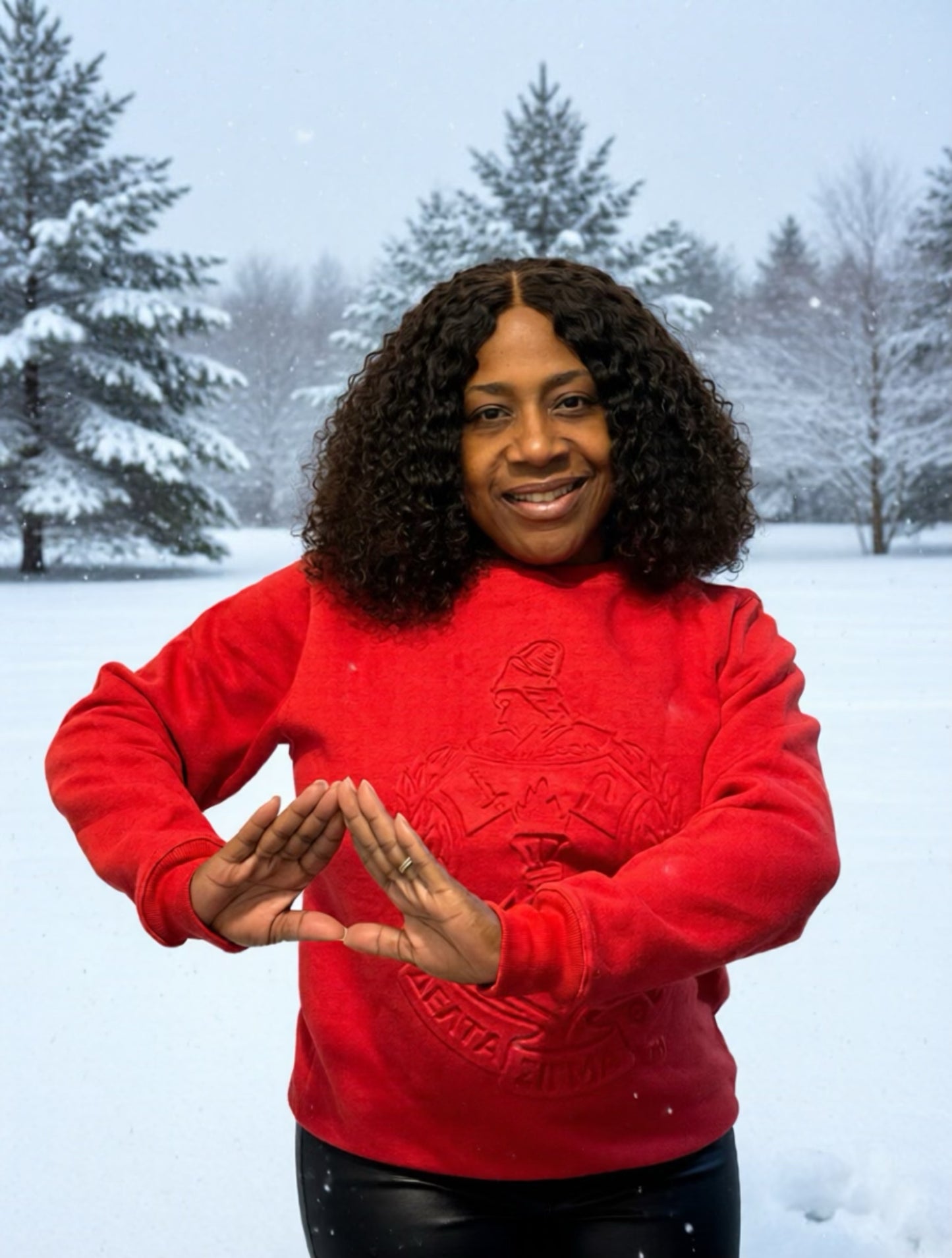 Delta Sigma Theta embossed unisex sweatshirt