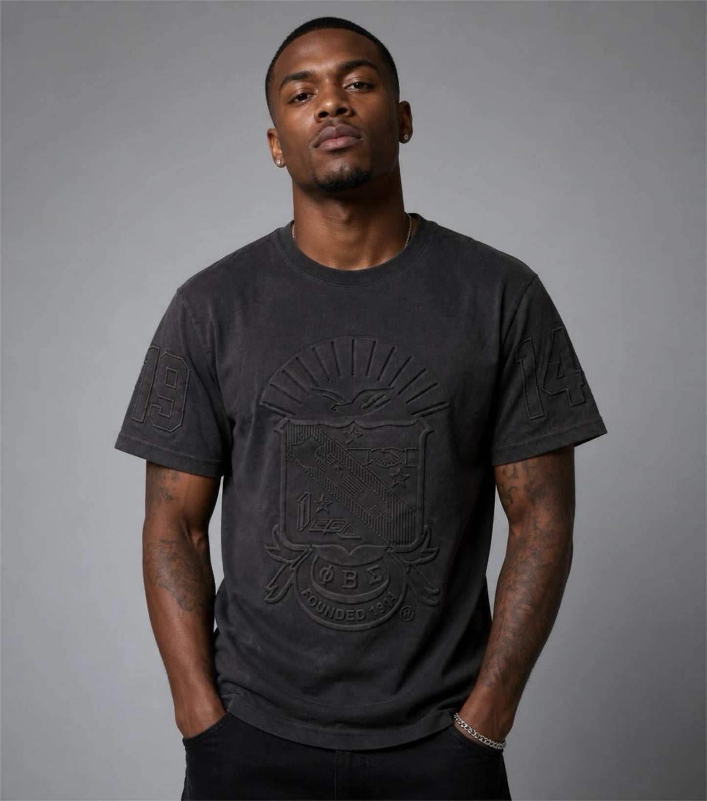 Phi Beta Sigma embossed t shirt