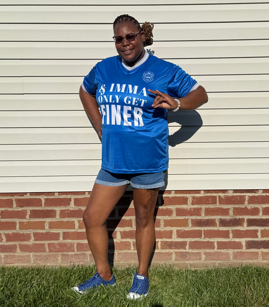 Zeta Phi Beta jersey inspired shirt.