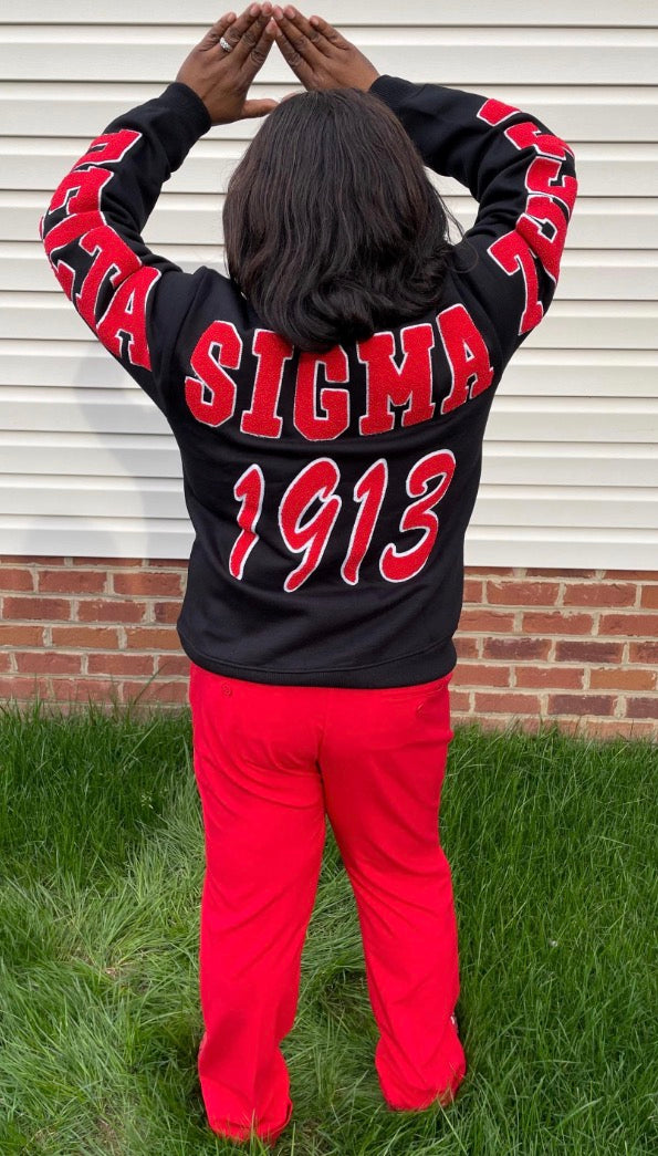 Delta Sigma Theta chenille sweatshirt