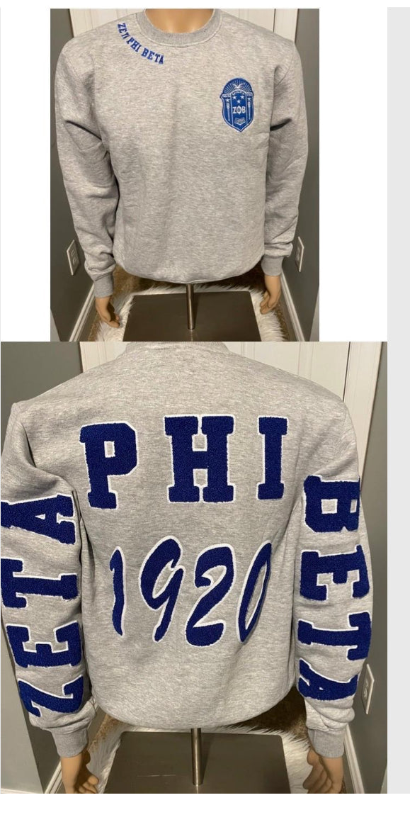 Zeta Phi Beta Chenille Unisex Sweatshirt