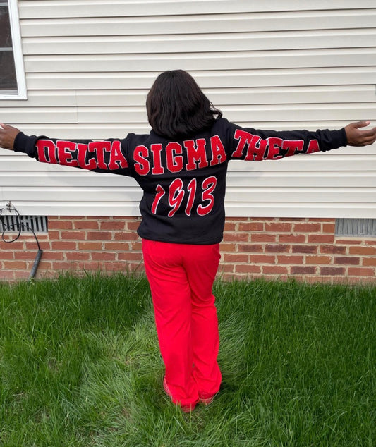 Delta Sigma Theta chenille sweatshirt