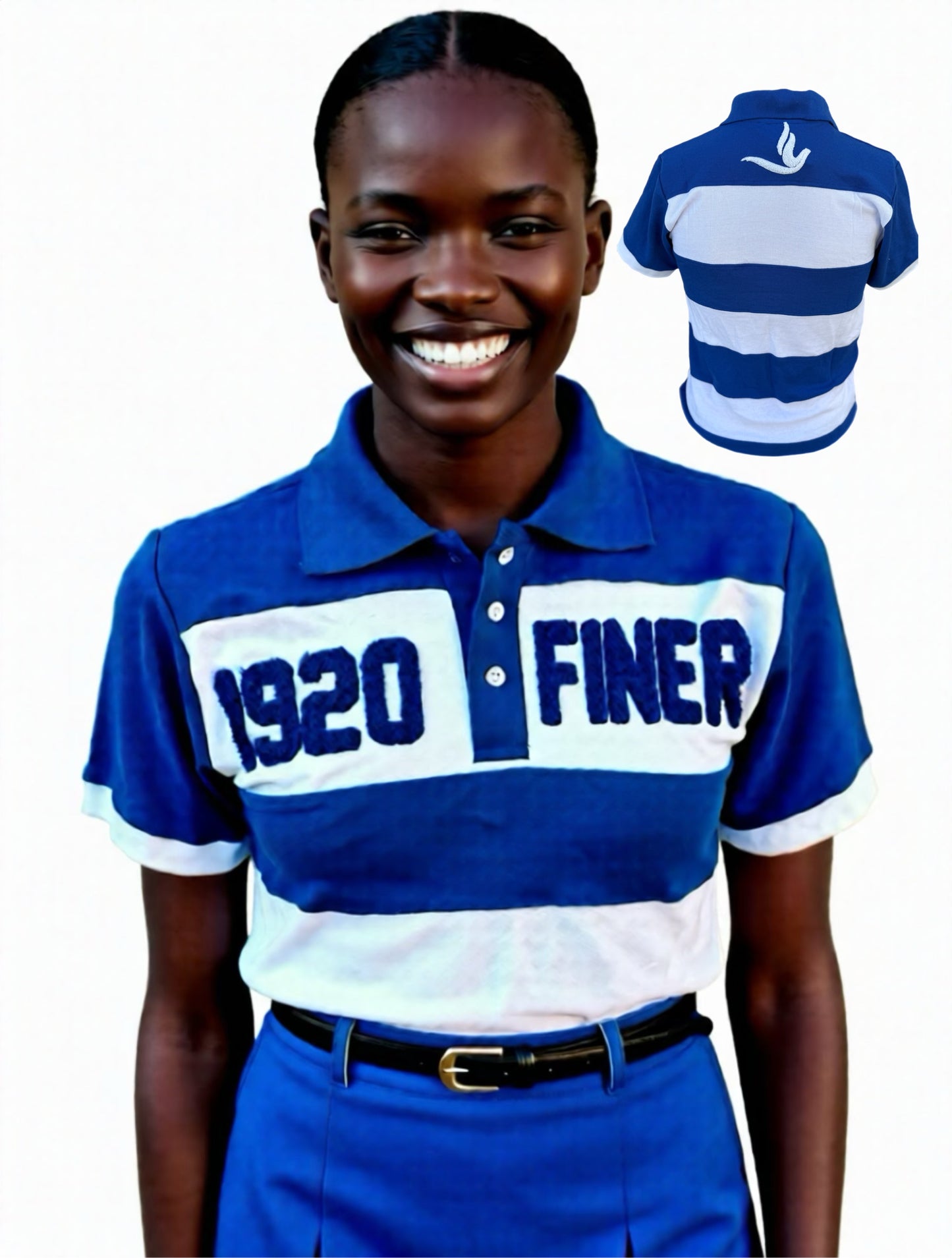 Zeta Phi Beta chenille polo
