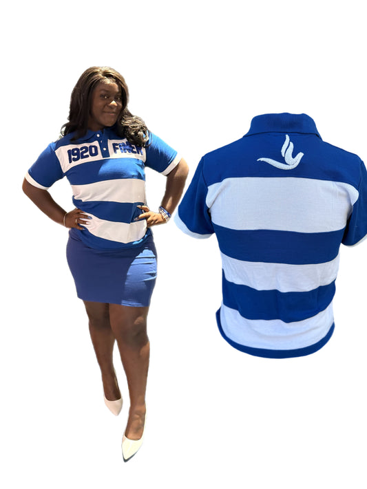 Zeta Phi Beta chenille polo