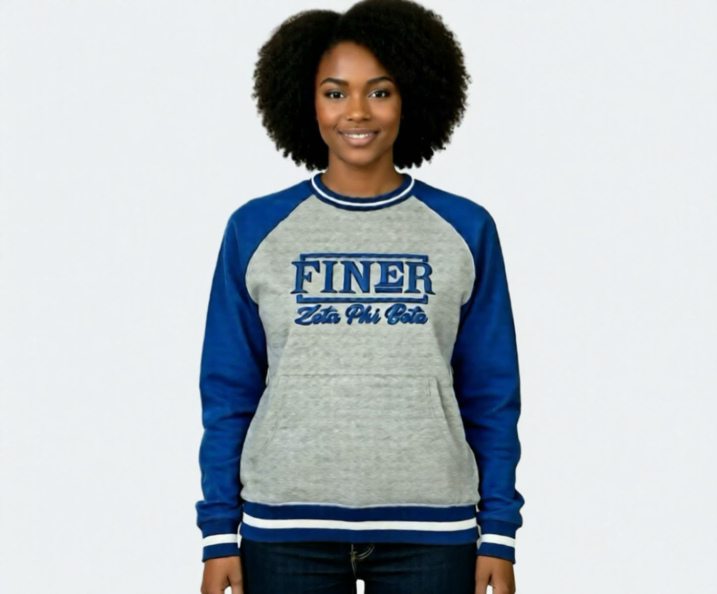 Zeta Phi Beta 3D puff unisex sweatshirt