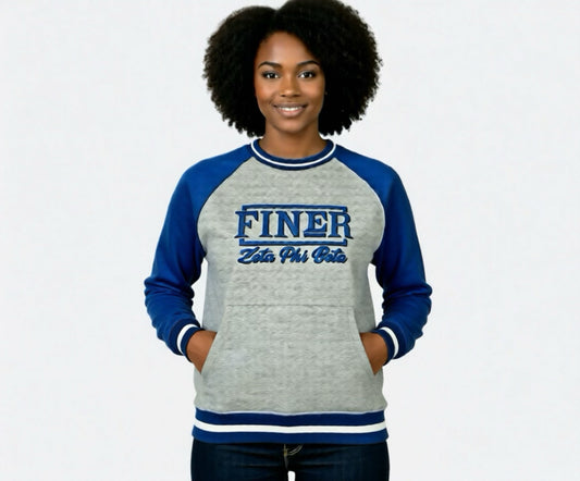 Zeta Phi Beta 3D puff unisex sweatshirt