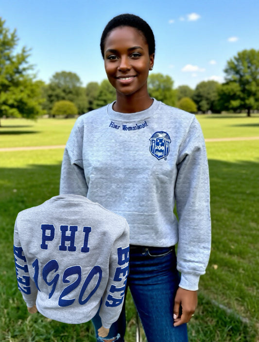 Zeta Phi Beta chenille sweatshirt