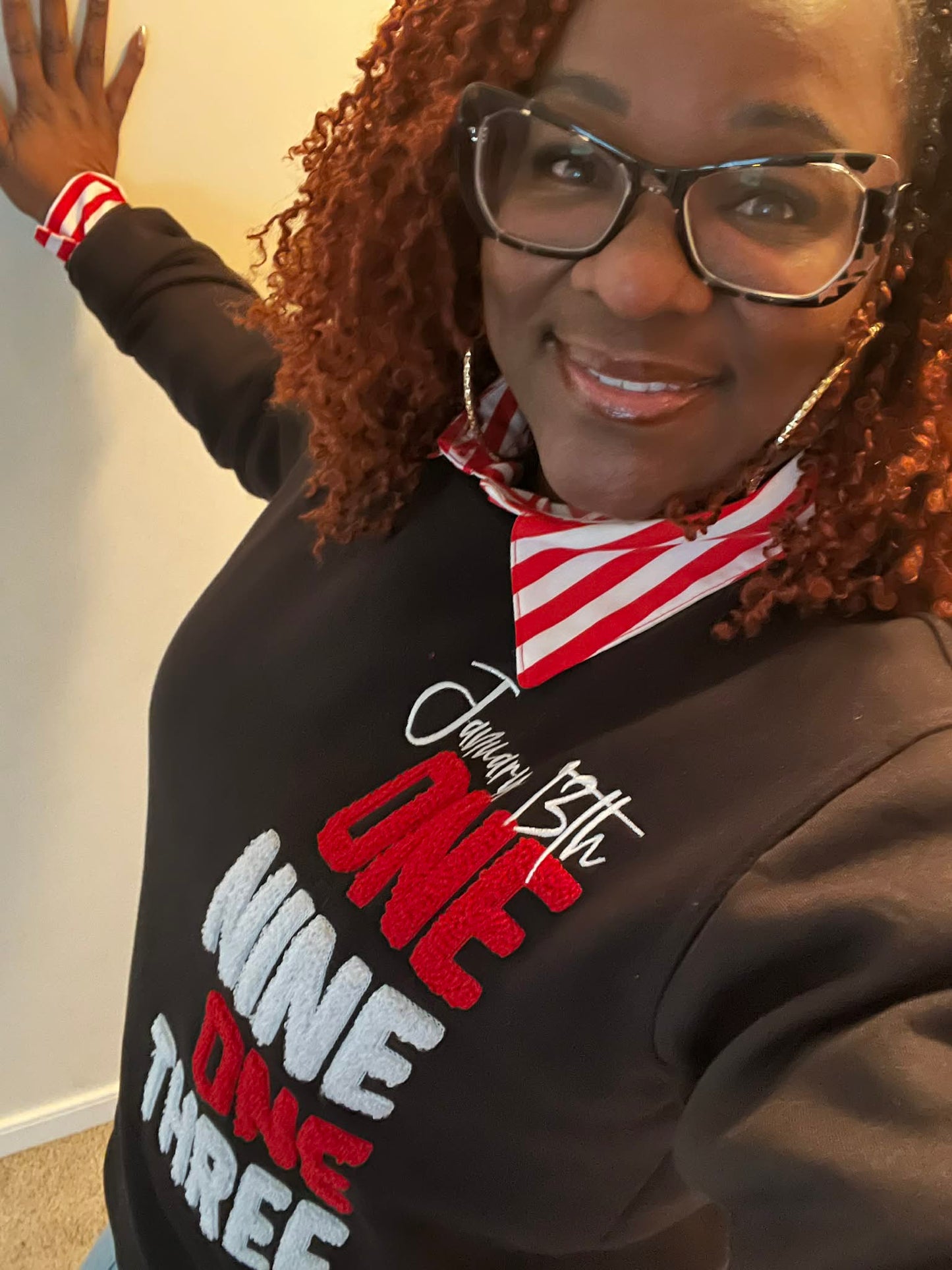 January 13th chenille sweatshirt One Nine One Three