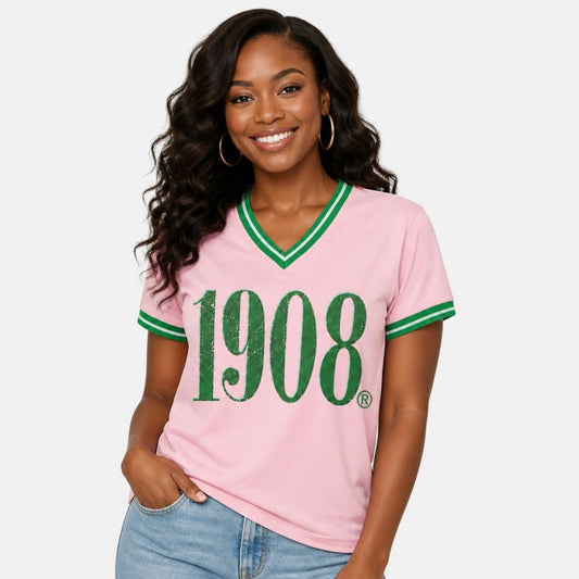 Pink and Green 1908 t shirt
