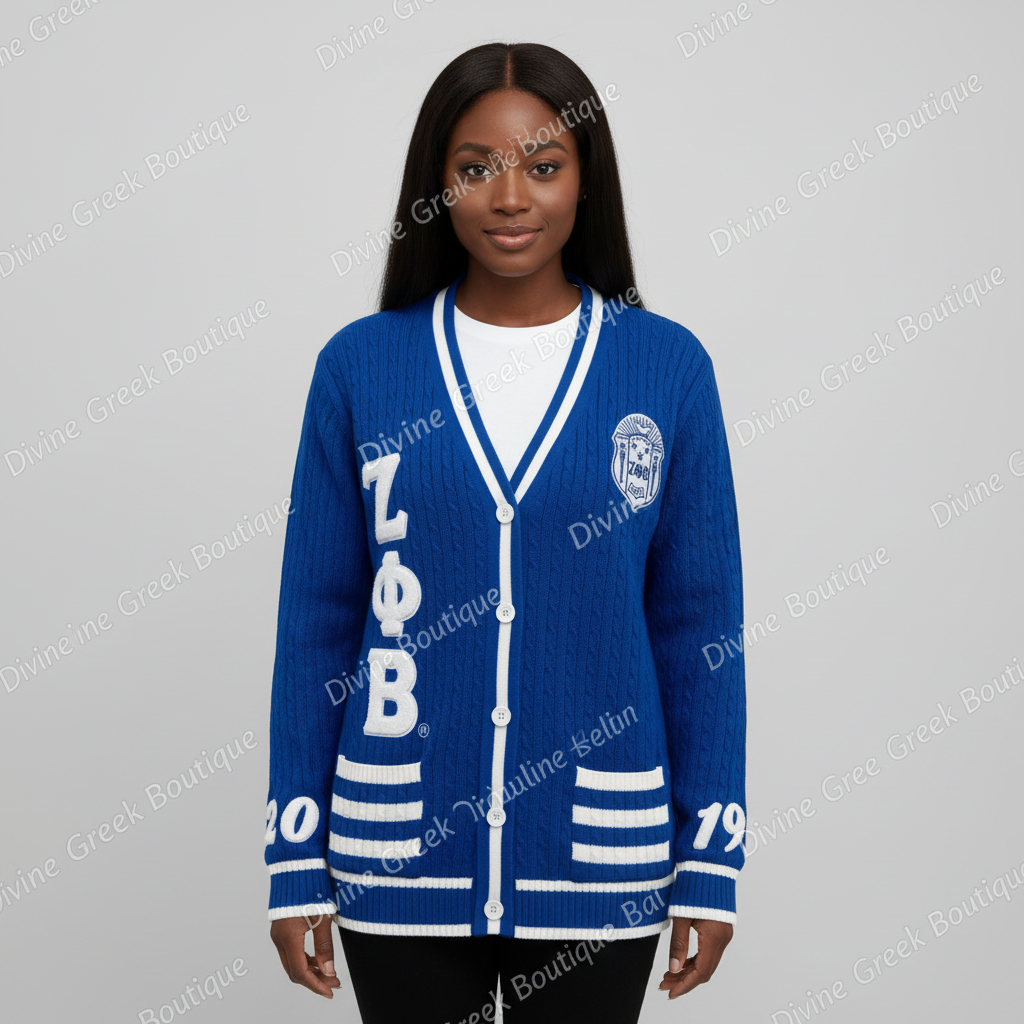 Zeta Phi Beta cardigan