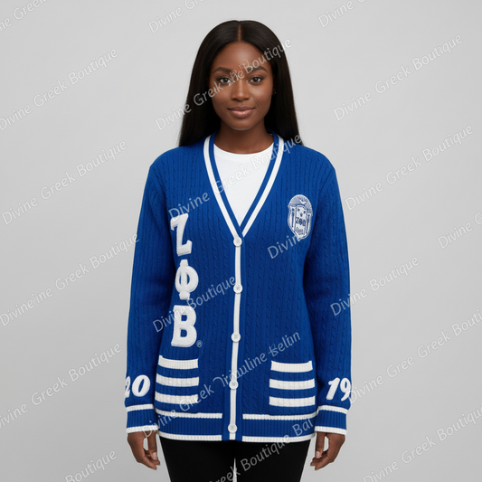 Zeta Phi Beta cardigan