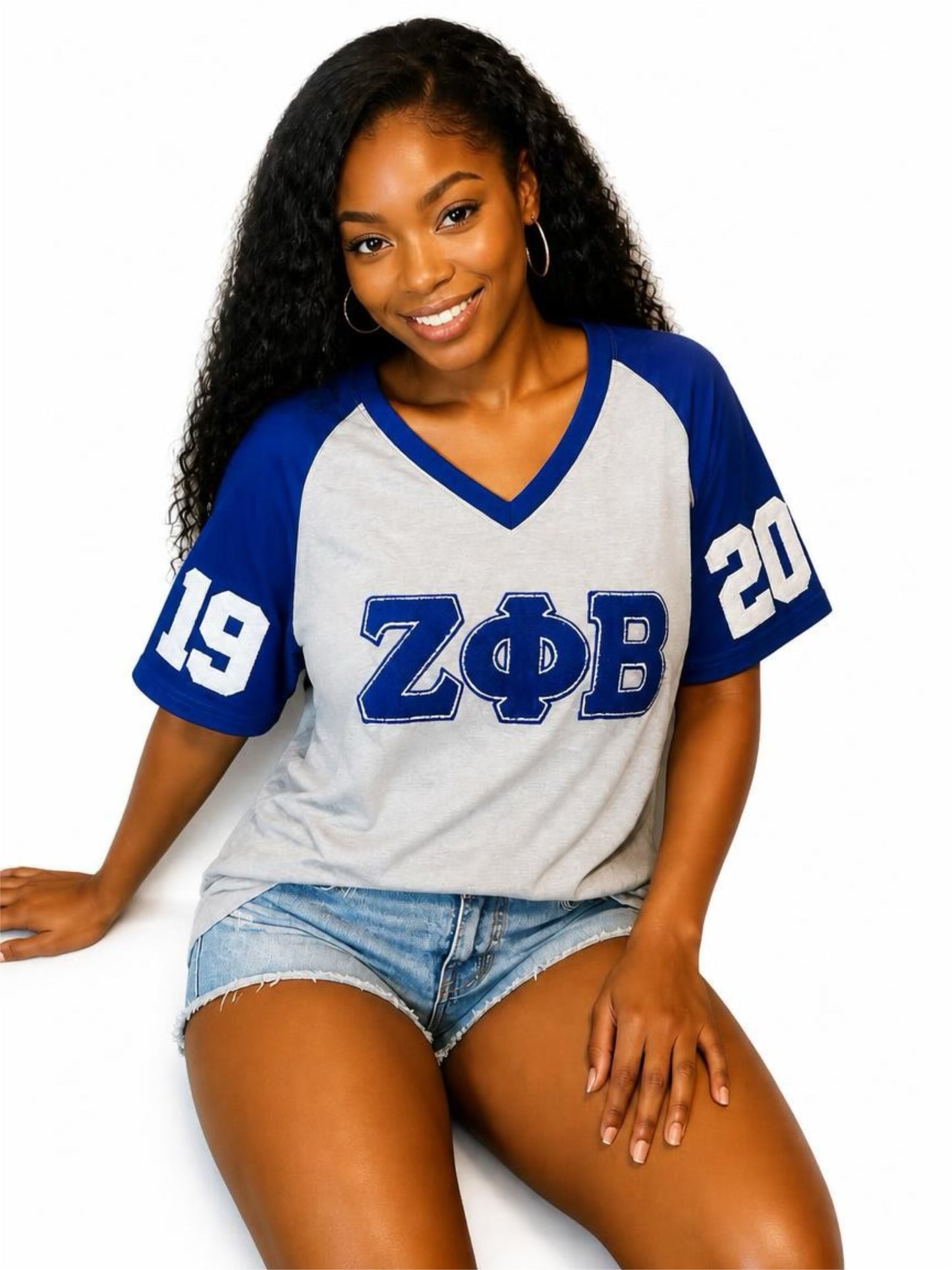 Zeta Phi Beta chenille T shirt