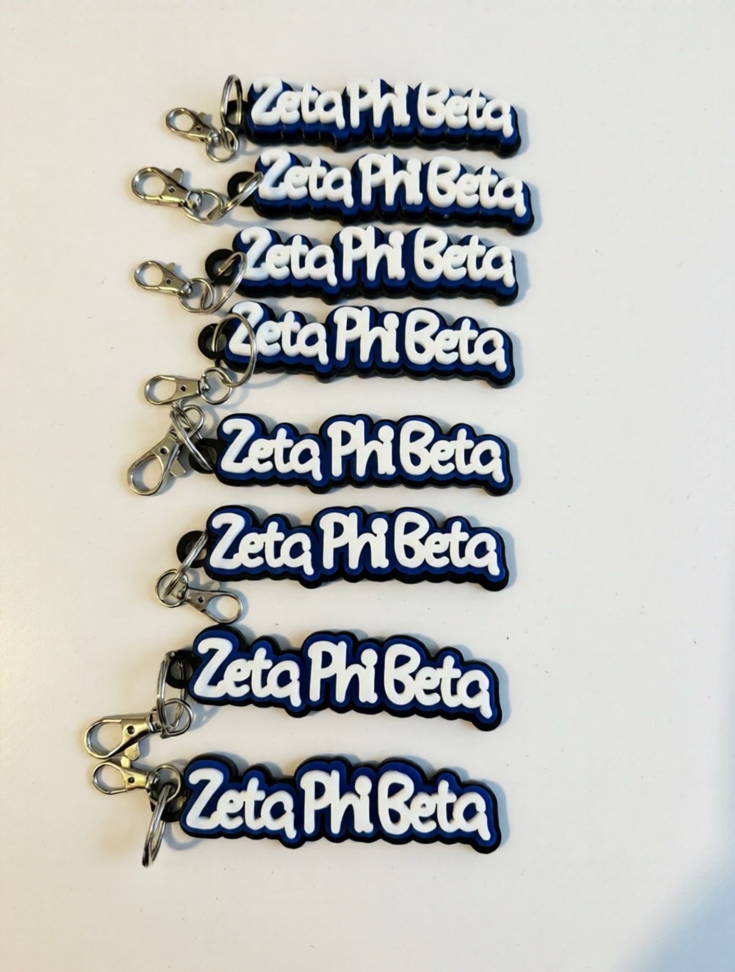 Zeta Phi Beta acrylic keychain