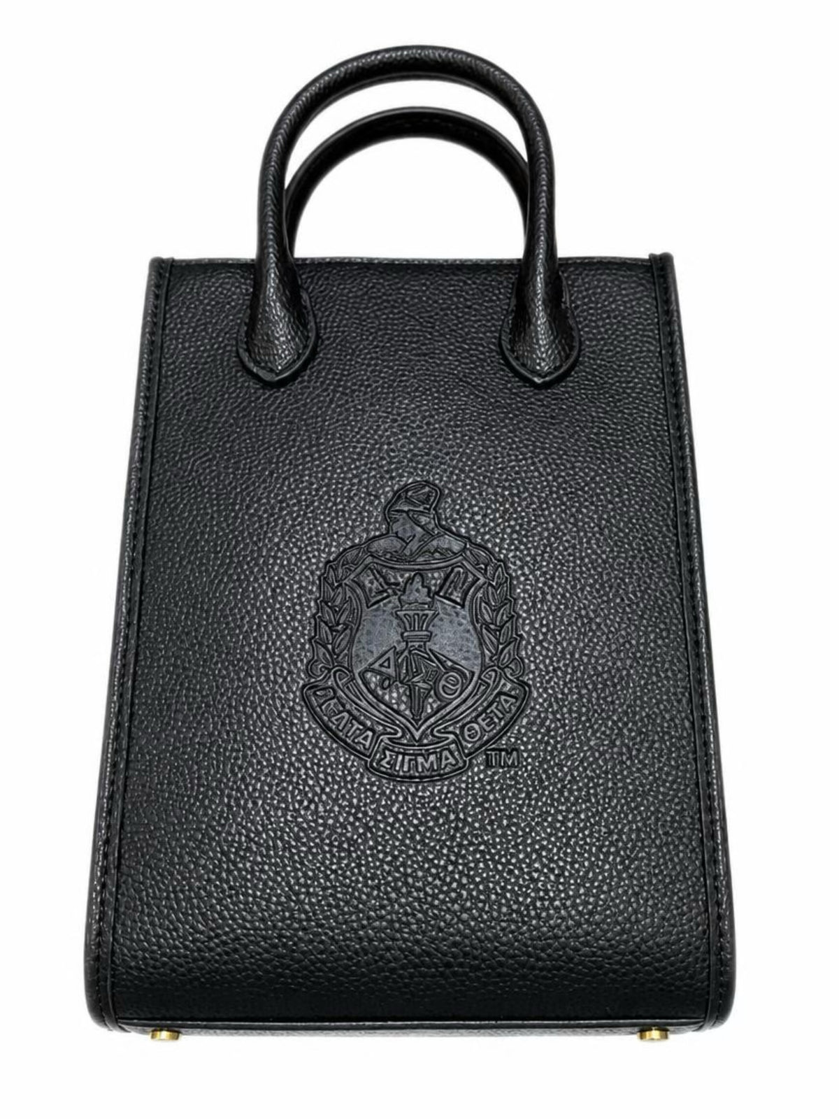 Delta Sigma Theta embossed crossbody bag