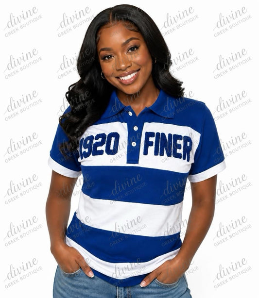 Zeta Phi Beta chenille polo