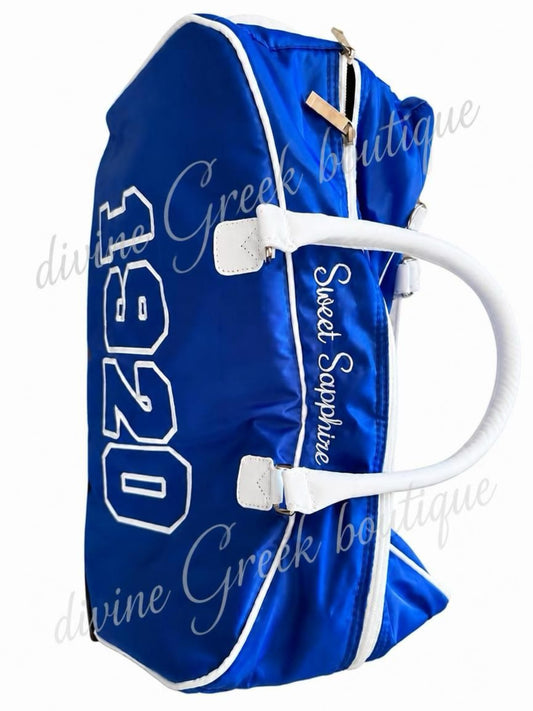 Zeta Phi Beta embroidered trolley bags