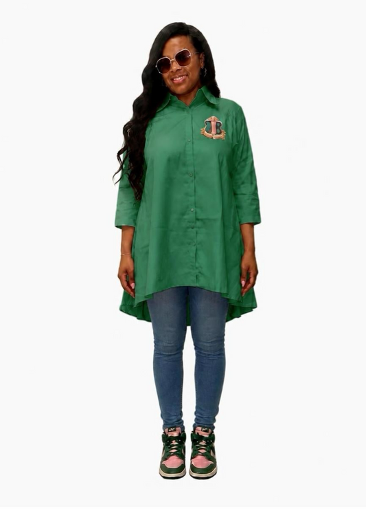 Alpha Kappa Alpha oversized Hi Low dress