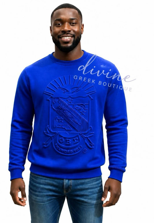 Phi Beta Sigma embossed sweatshirt
